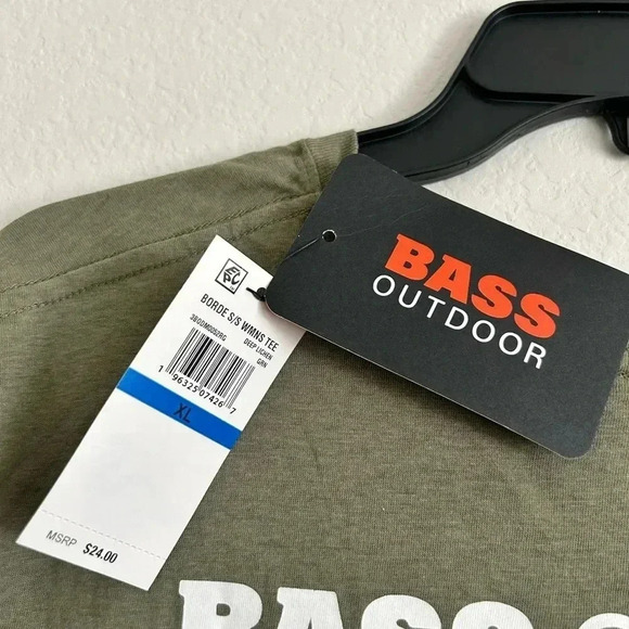NWT- Bass Outdoors 100% Cotton Graphic Tee- size XL - Picture 5 of 5